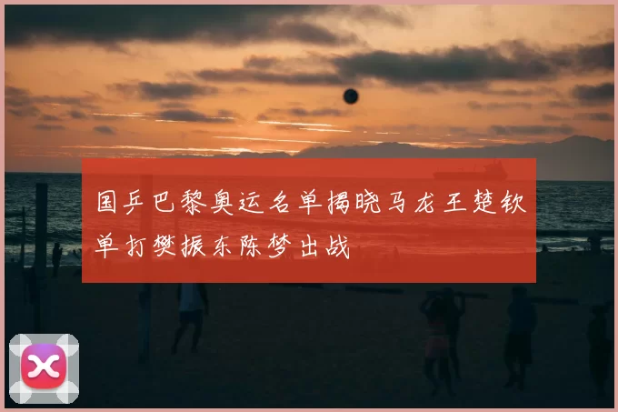 国乒巴黎奥运名单揭晓马龙王楚钦单打樊振东陈梦出战